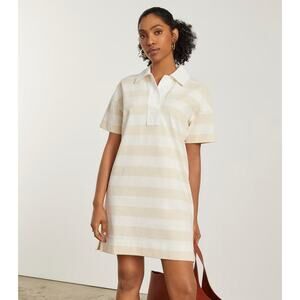 Everlane Organic Polo Dress Womens Medium Striped Short Sleeve